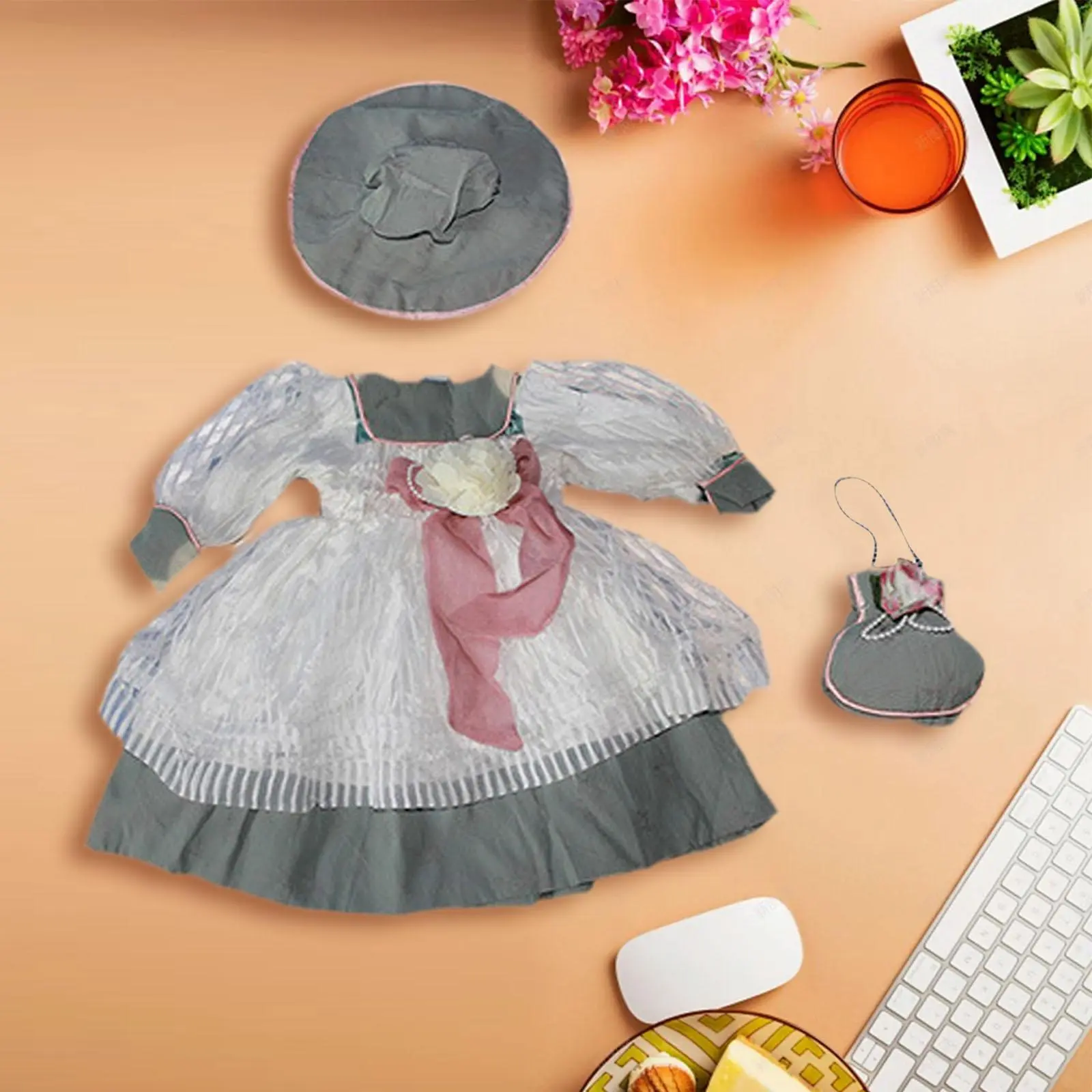 1/3 Ceramic Doll Dress Coordination Soft Stylish Outifit for 60cm-65cm Doll