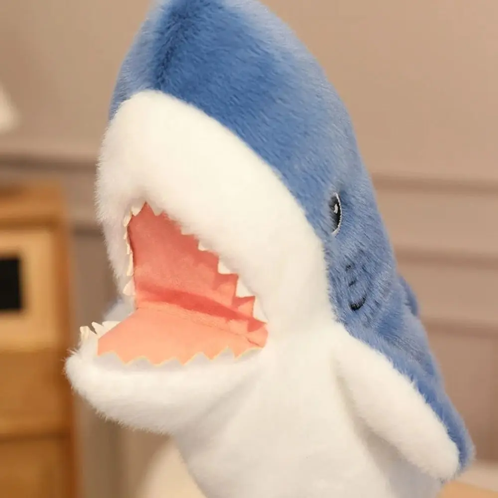 Frog Animal Hand Puppet Storytelling Movable Mouth Stuffed Plush Shark Toys Duck Early Education Hand Finger Story Puppet