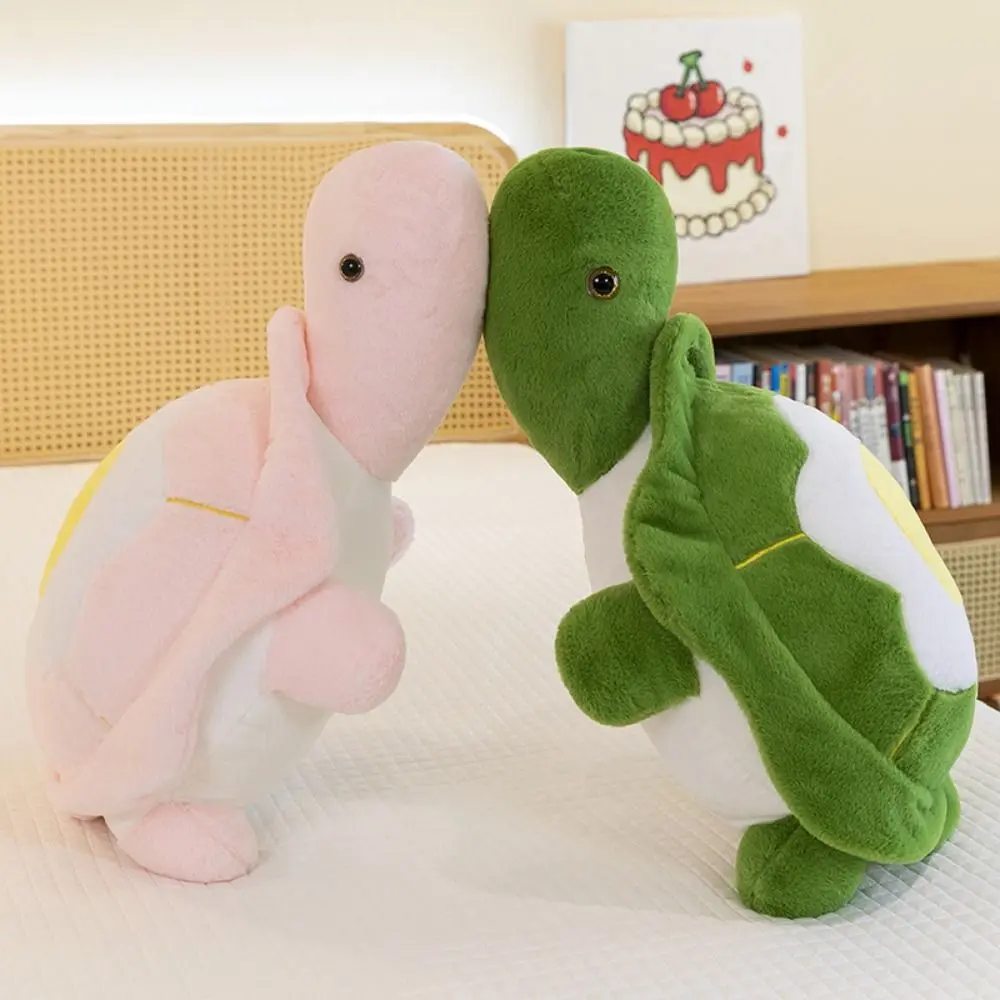 Fluffy Poached egg Tortoise Plush Toys Soft Cartoon Turtle Stuffed Doll Collection Cute Turtle Animal Doll Children Gift