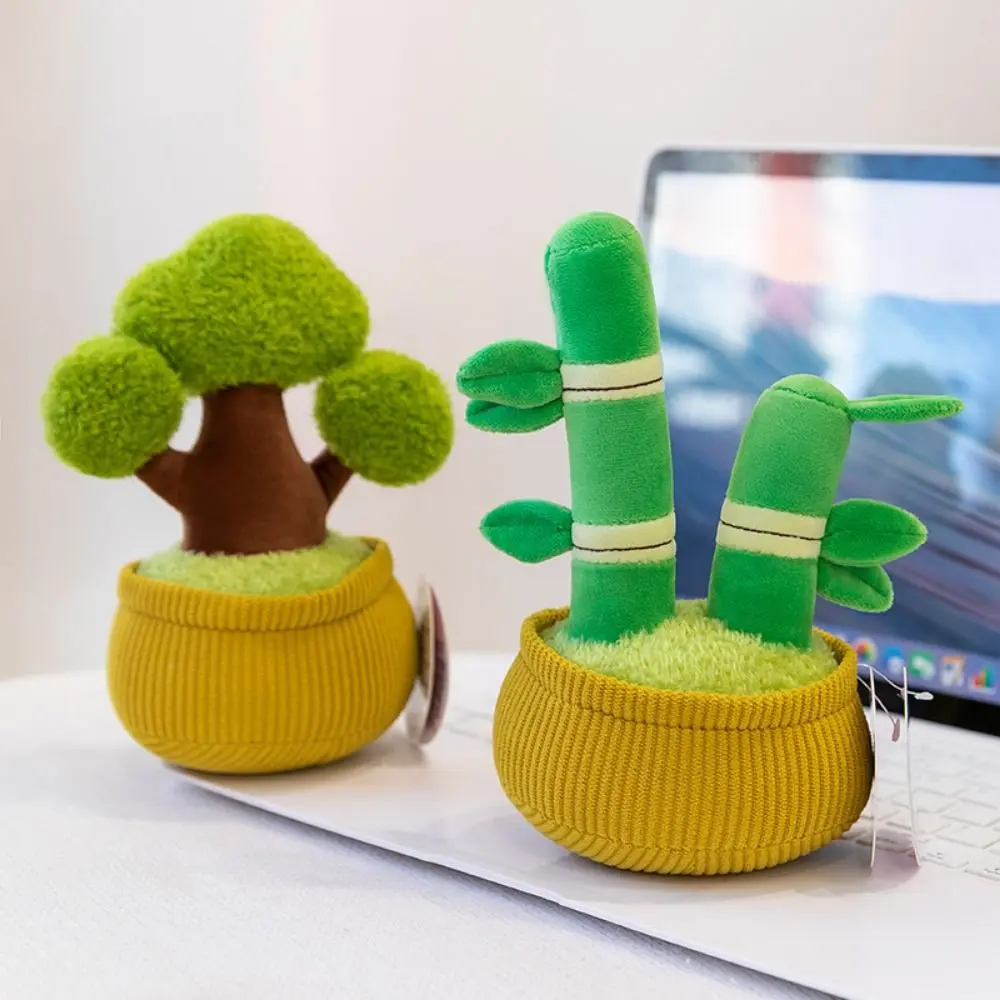 Flowerpot Potted Potting Plant Plush Doll Orchid Getting Rich Flowerpot Potted Plush Toy Funny Flower