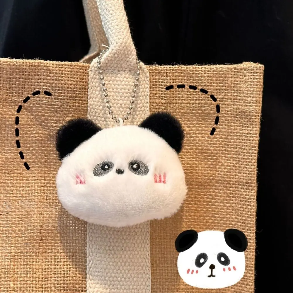 Cute Rabbit Bear Keychain Toys Squeak Animal Panda Pendant Cartoon Soft Plush Stuffed Kawaii Dolls Kid Girl Gift