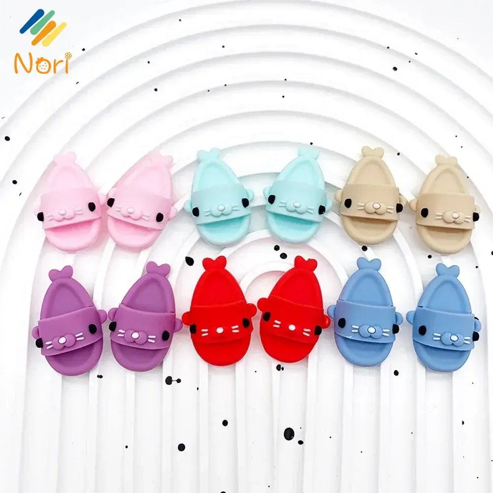 Nori Cartoon Shark Slippers Casual Sandal Dolls Accessories DIY Doll Toys for Labubu 17cm Doll