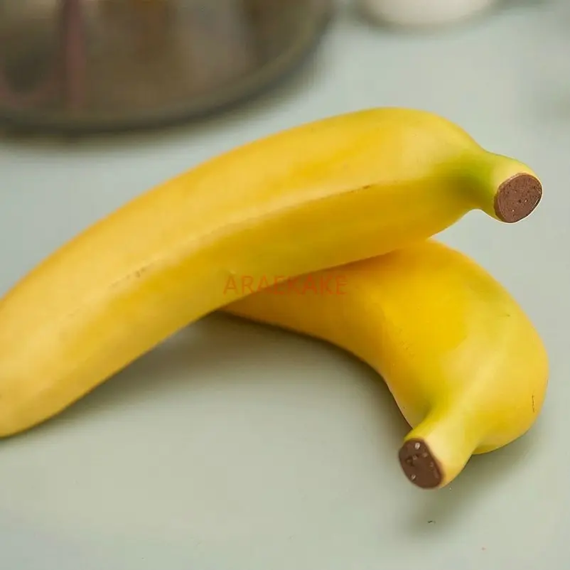 1pcs Simulated fruit model, banana weighted ornament, children's toy store, home cabinet decoration, shooting props