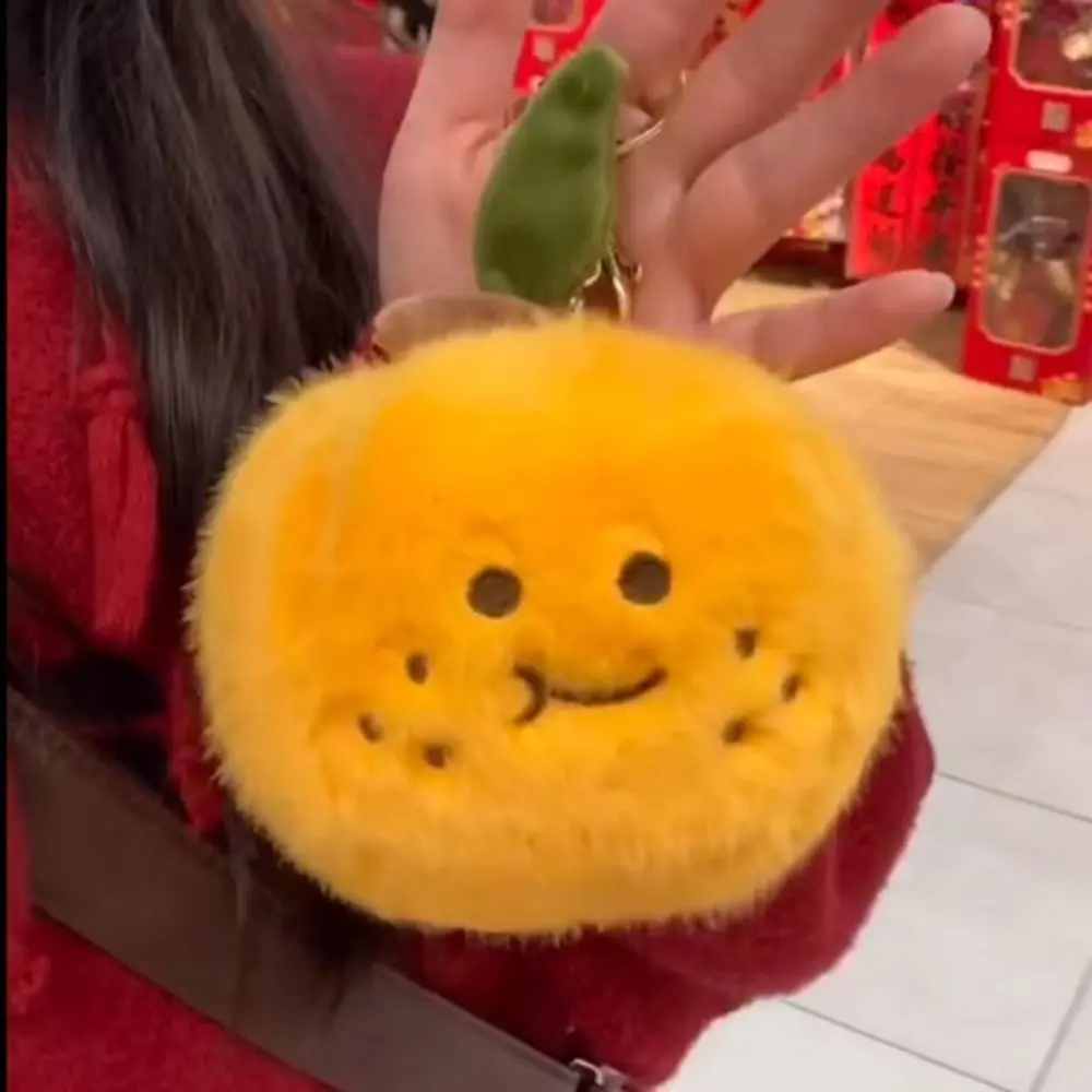 New Peelable Orange Segments Plush Toy Kawaii Stuffed Backpack Pendant Soft Cartoon Toy