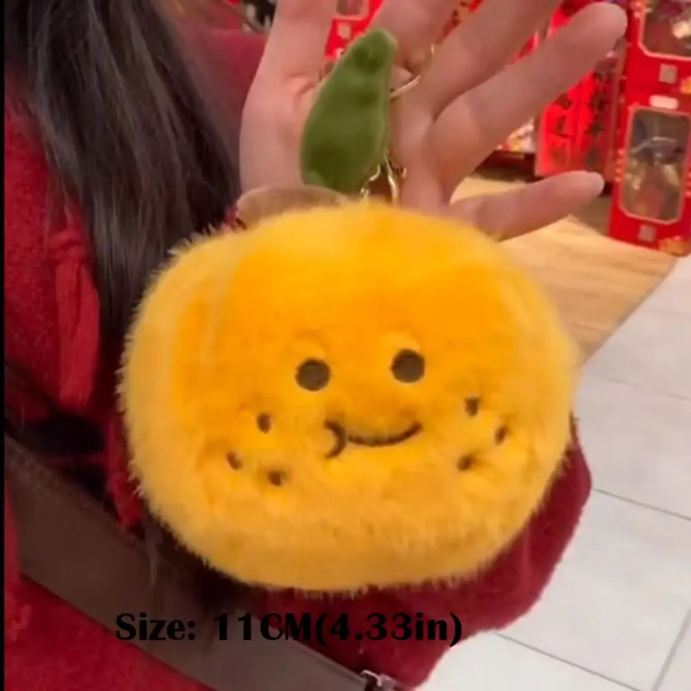 New Peelable Orange Segments Plush Toy Kawaii Stuffed Backpack Pendant Soft Cartoon Toy