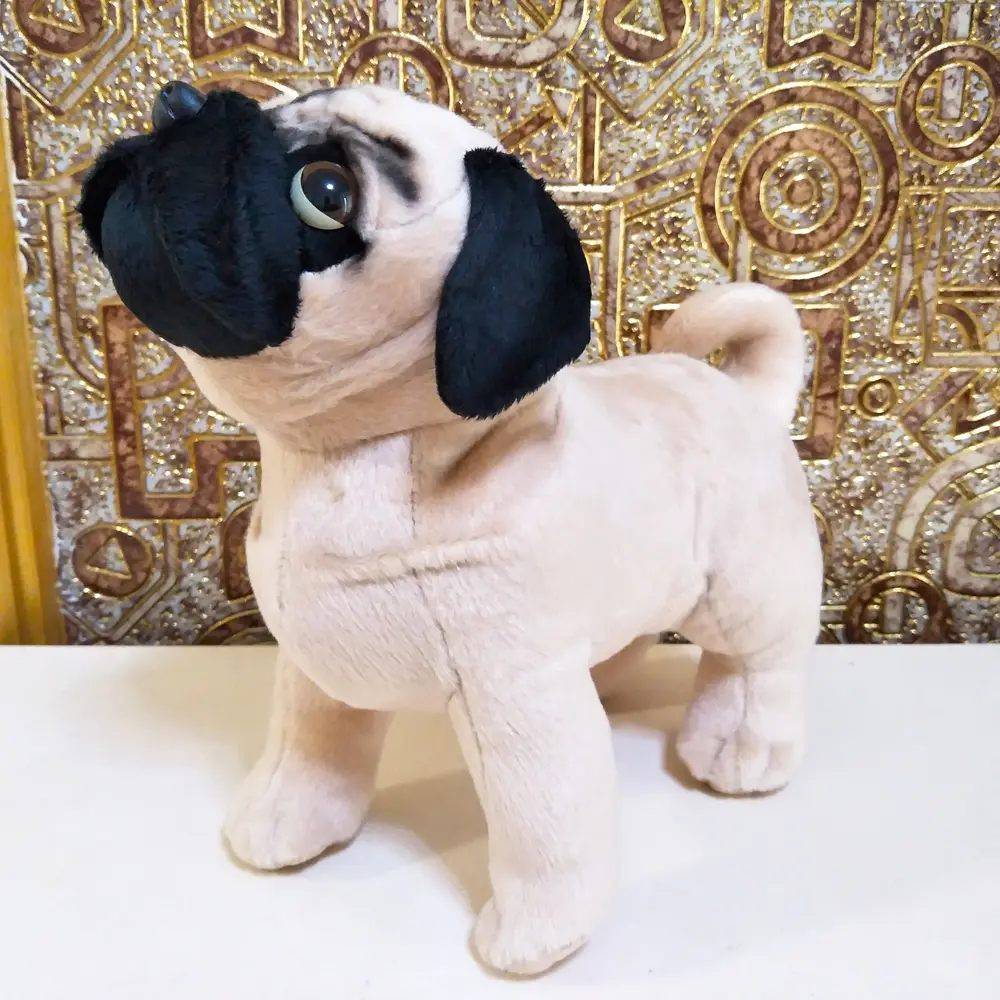 Simulation Animal Pug Dog Doll Children Stuffed Plush Toy