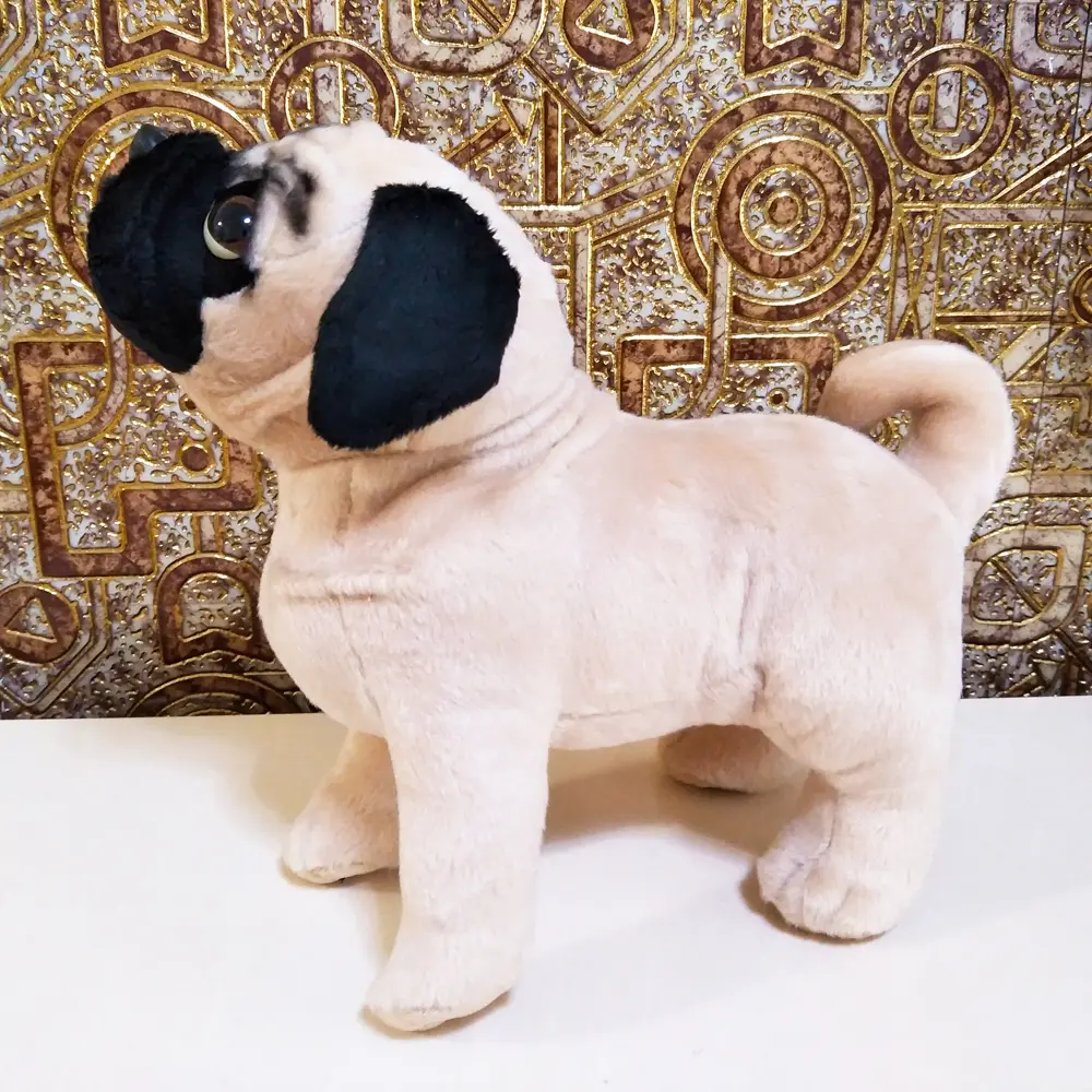 Simulation Animal Pug Dog Doll Children Stuffed Plush Toy