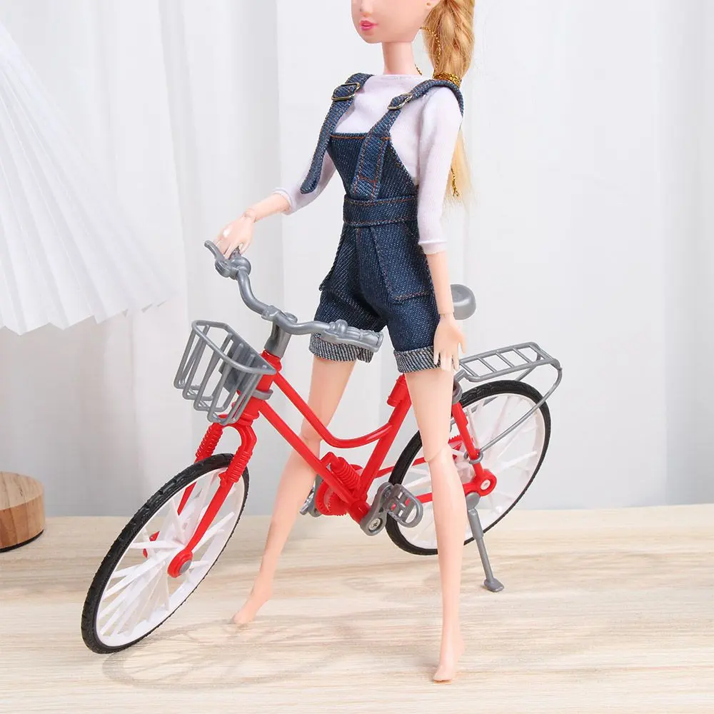 Solid Color Doll Overalls for 29 cm Doll 1/6 Doll Mini White T-shirt Doll Clothes DIY Play House Dressing Up Kids Gift Accessory