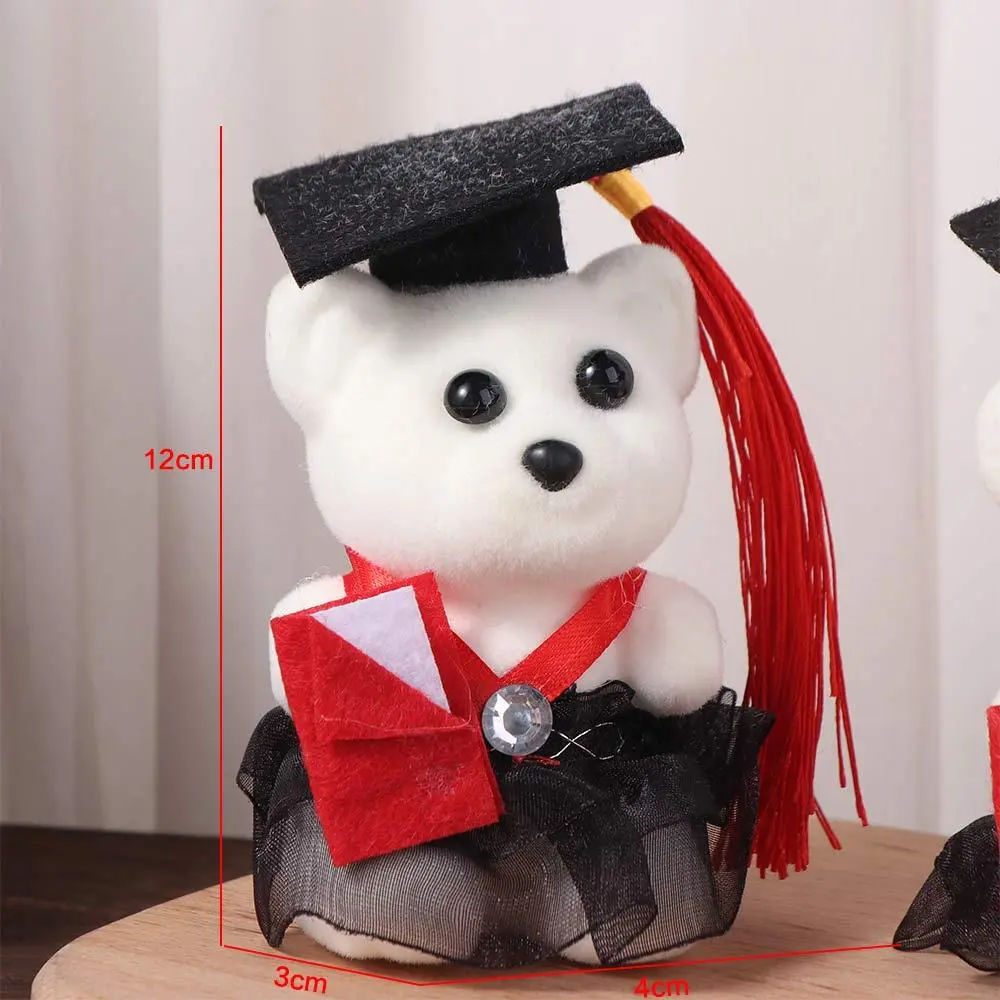 10 pcs/set Graduation Season Graduation Bear Doll Bouquet Celebrate Party Graduation Ceremony Mini Bear Flower Bouquet Foam Bear