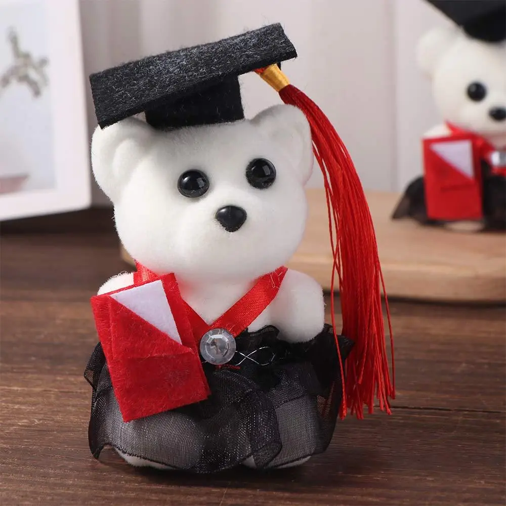 10 pcs/set Graduation Season Graduation Bear Doll Bouquet Celebrate Party Graduation Ceremony Mini Bear Flower Bouquet Foam Bear