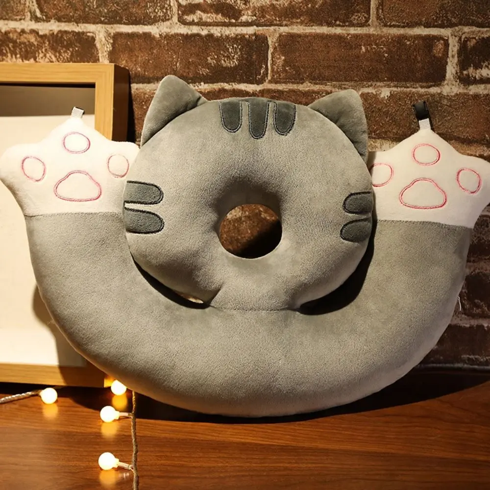 Double Layer Hand Warmer Pillow Super Soft Keep Warm Cat Office Nap Pillow Cartoon Plush Shiba Inu Neck Pillow Female Gift
