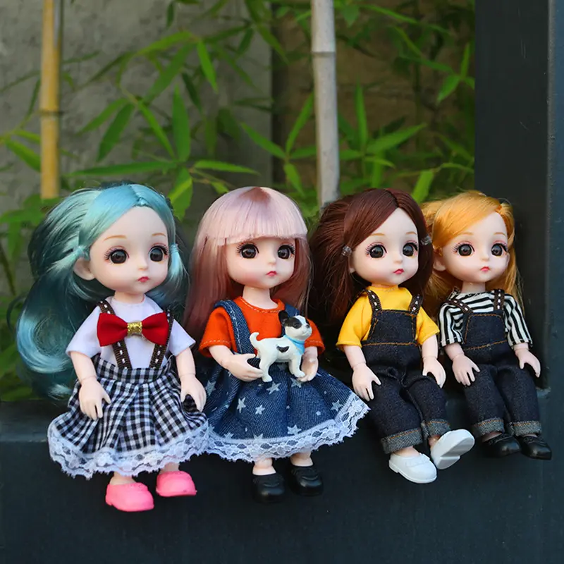 1 Set BJD 16CM  Clothes Casual Fashion Princess Clothes Suit Accessories Clothes (Clothes only,without dolls)