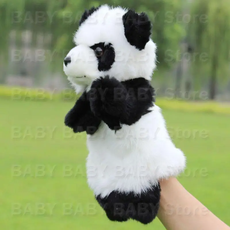 Q81A Novelty Plush Panda Hand Puppets Festival Gifts Supplies for Kids Present
