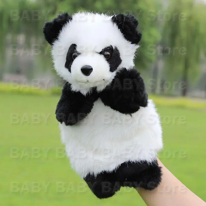 Q81A Novelty Plush Panda Hand Puppets Festival Gifts Supplies for Kids Present
