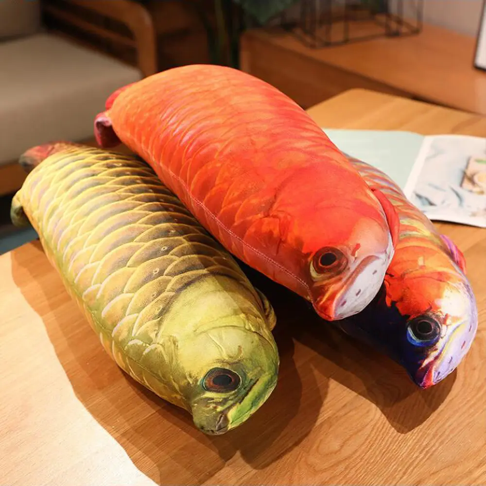 Simulation Arowana Fish Pillow Stuffed Plush Toy
