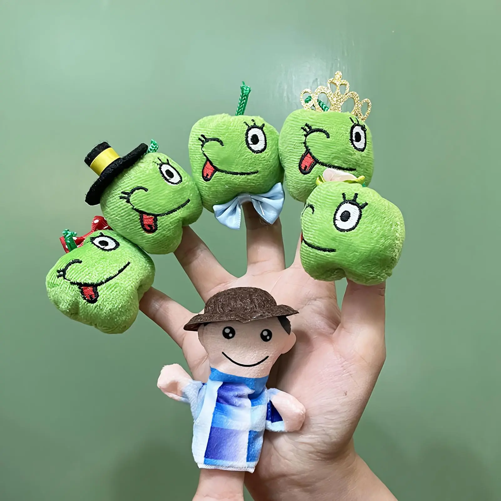 Finger Puppets For Toddler 6 Pieces Cute Toddler Finger Puppets Interactive Plush Dolls Performance Props Developmental Learning
