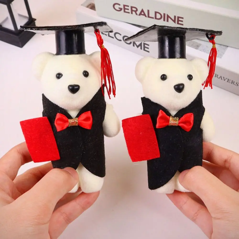 10 pcs/set Graduation Season Graduation Bear Doll Graduation Ceremony Foam Bear Mini Bear Flower Bouquet Soft 14cm