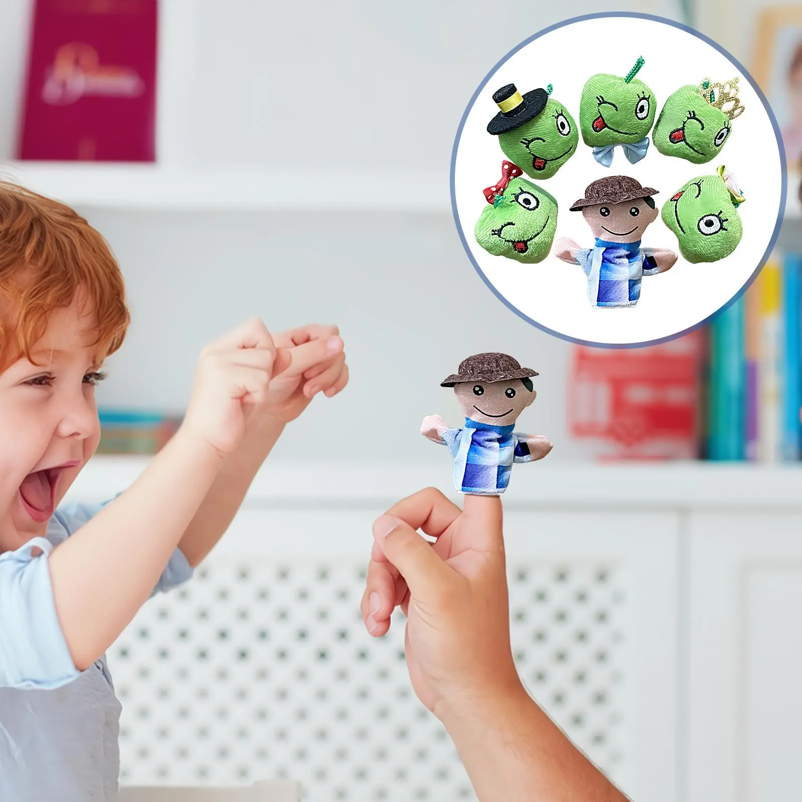Finger Puppets For Toddler 6 Pieces Cute Toddler Finger Puppets Interactive Plush Dolls Performance Props Developmental Learning