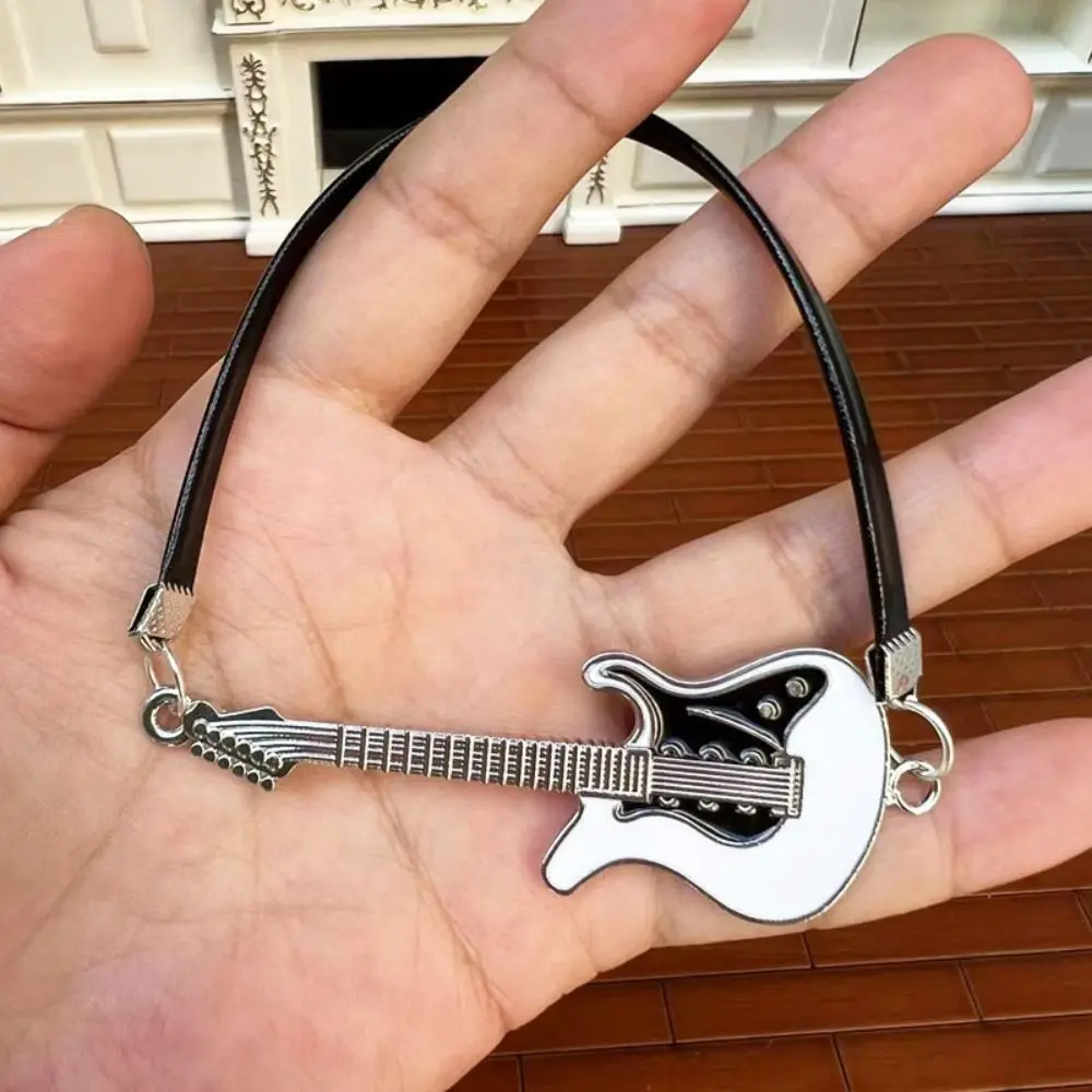 1/6 Doll Musical Instruments Mini Realistic Plush Doll Mini Guitar Model Doll Accessories Miniature Doll Electric Guitar