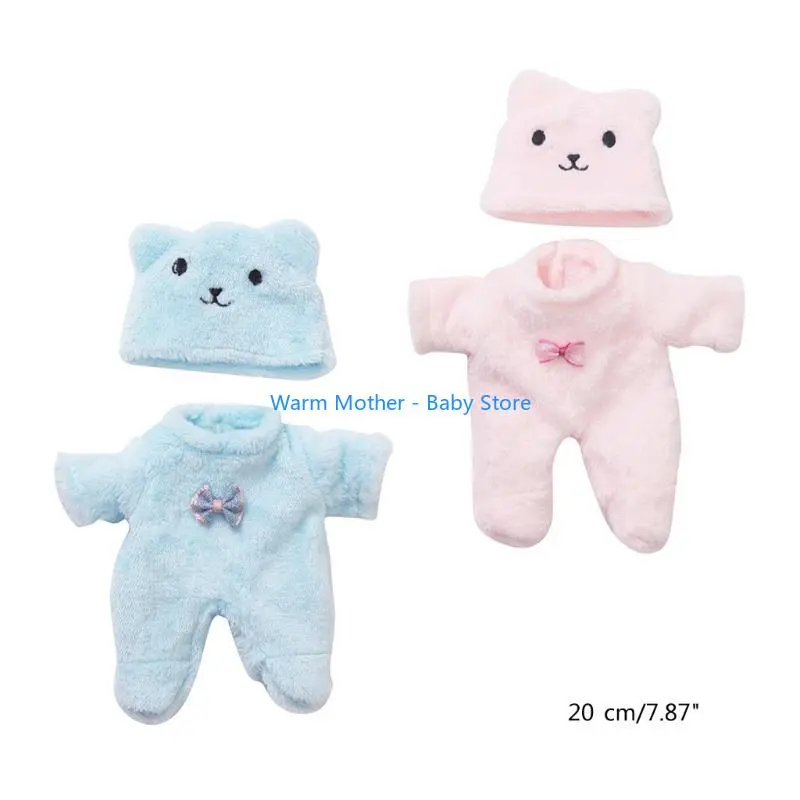 8’’ Life Like Reborns Doll Toy Figure Interaction Toy Full Body Silicone Sleeping Doll that Looks Real with Plush Romper 57QE