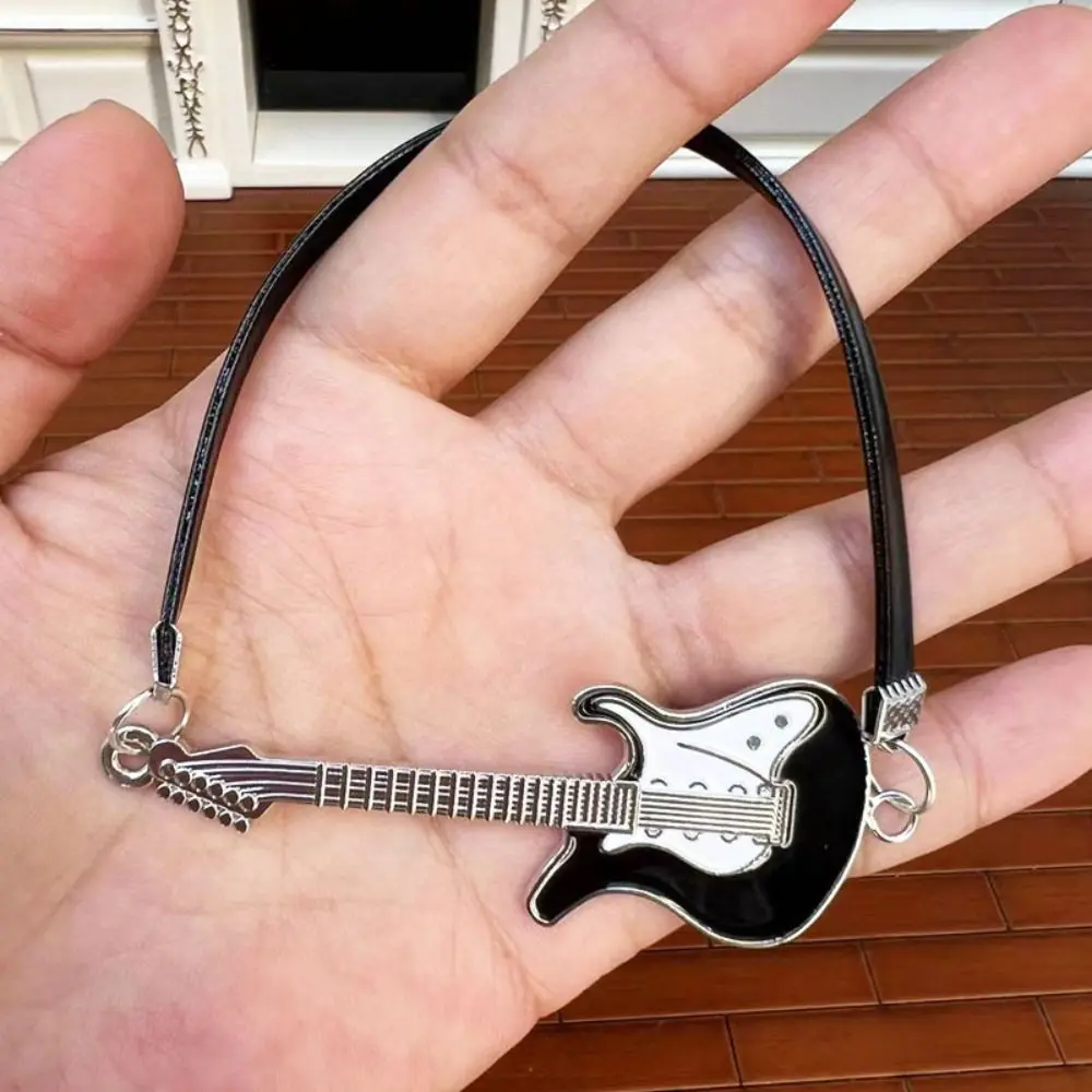1/6 Doll Musical Instruments Mini Realistic Plush Doll Mini Guitar Model Doll Accessories Miniature Doll Electric Guitar