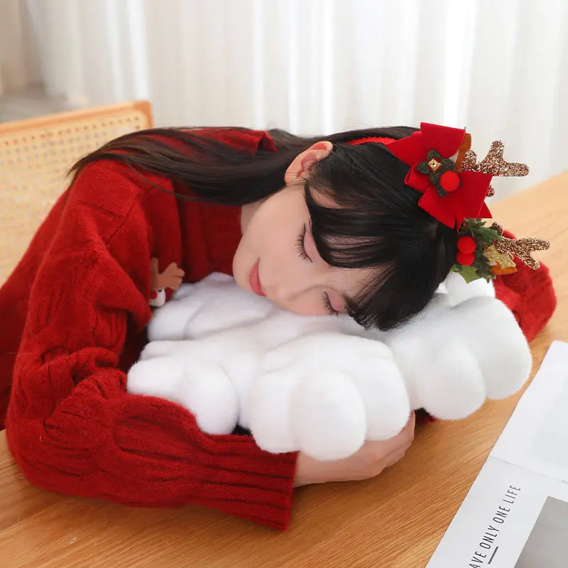 40cm/50cm/60cm Creative Snowflake Plush Cushion Soft Comfy Warm Cushion For Sofa/Chair/Flooring Pretty Home Decor For Christmas