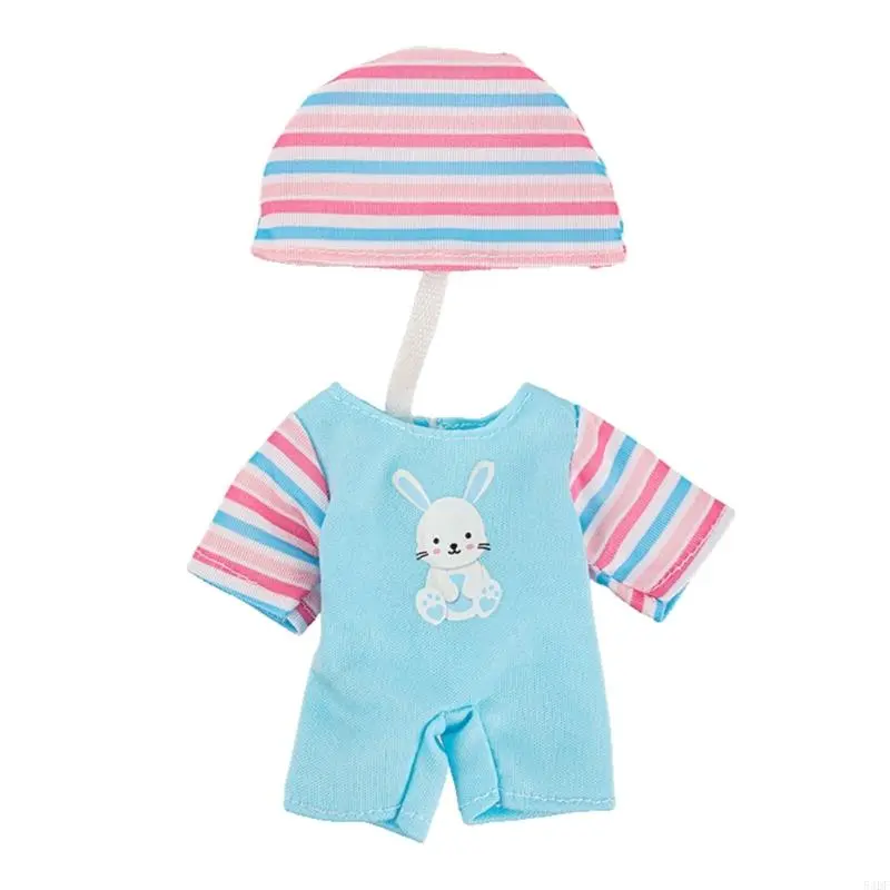 54DF Reborns Toy Baby Doll Life Like Caucasian Doll Child Parenting Game Toy 16.5cm