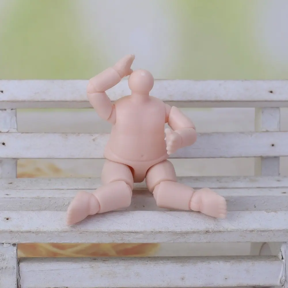 New 6.3 cm Height Figure Dolls Multiple Joints Anime Doll Mini Body Parts PVC Durable BJD Doll Body for Doll Customized