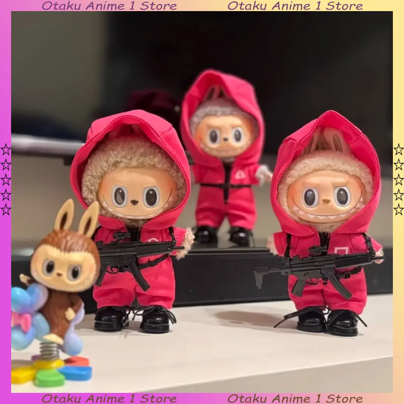 Hot Labubu Clothing Funny Seafood Game Serie Doll Clothes Participants Organizer Casual Outfits Mini Plush Doll Accessories