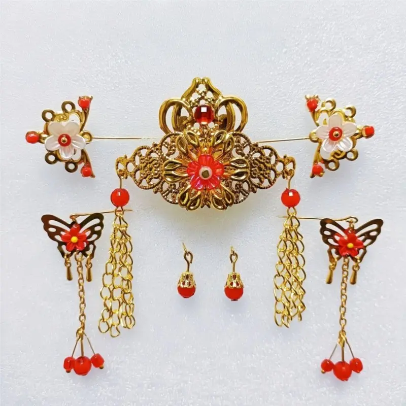 2025 Creative 30cm Ancient Costume Doll Headdress Chinese Ancient Original Hairpin Accessories Doll Headpiece Accessories LI075