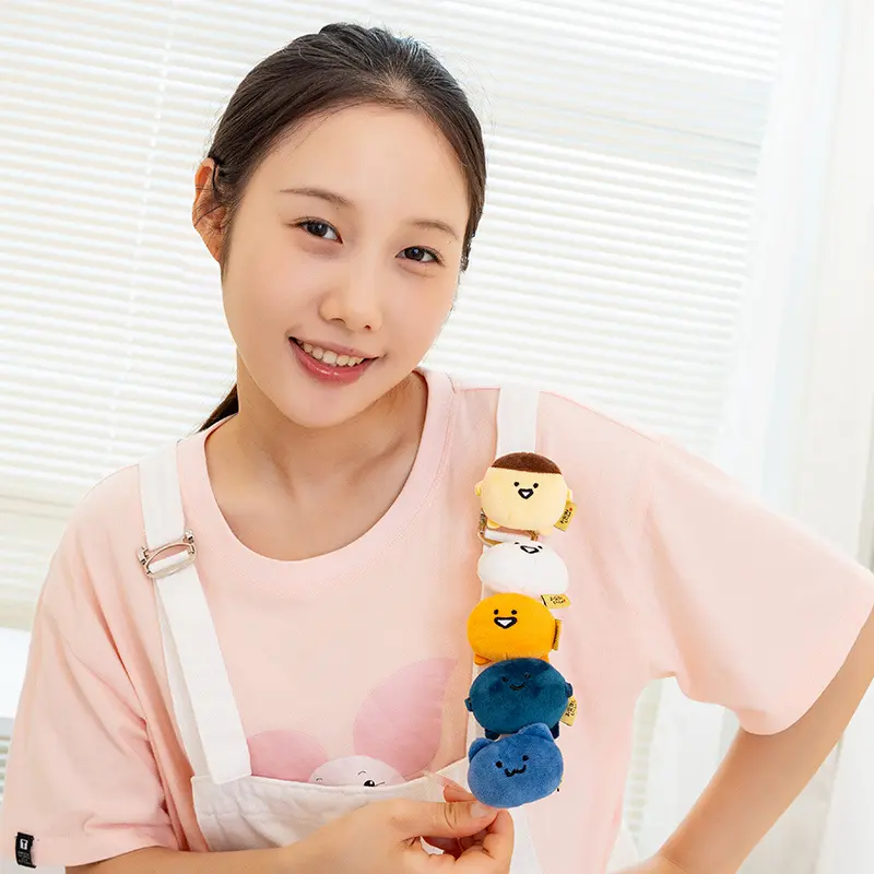 Stationery Jun Genuine Peripheral Obungu Plush Badge Cute Doll Brooch Pin Girl Bag Pendant Decoration