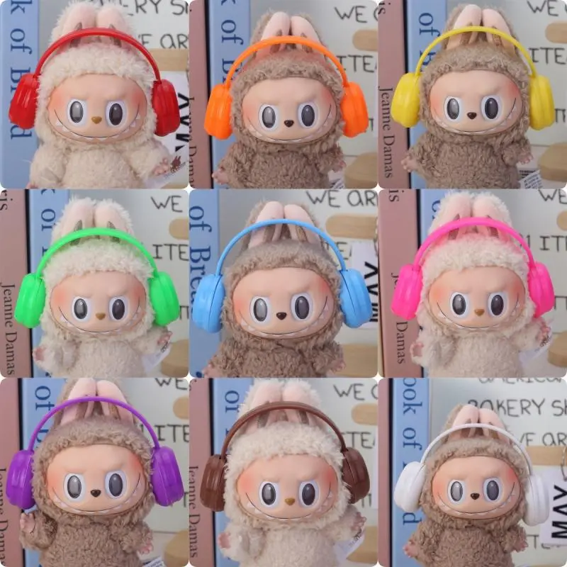 Mini Plastic Earphone For 17cm Doll Headset Decoration Headphone Fashion DIY Doll Accessories Gift