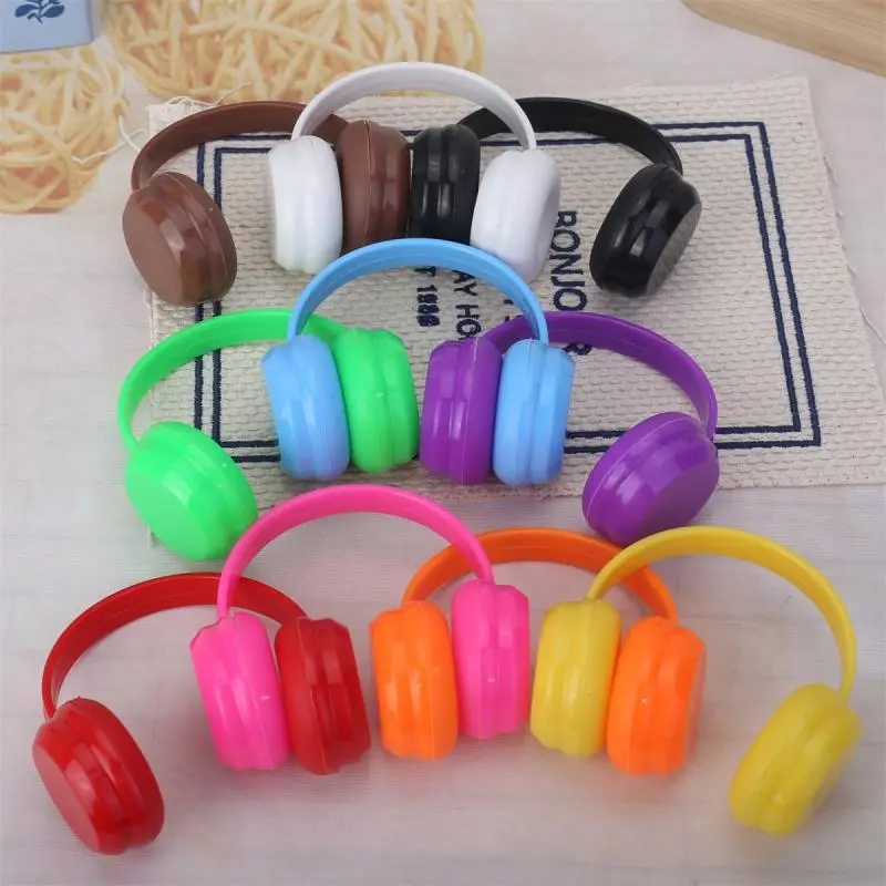 Mini Plastic Earphone For 17cm Doll Headset Decoration Headphone Fashion DIY Doll Accessories Gift