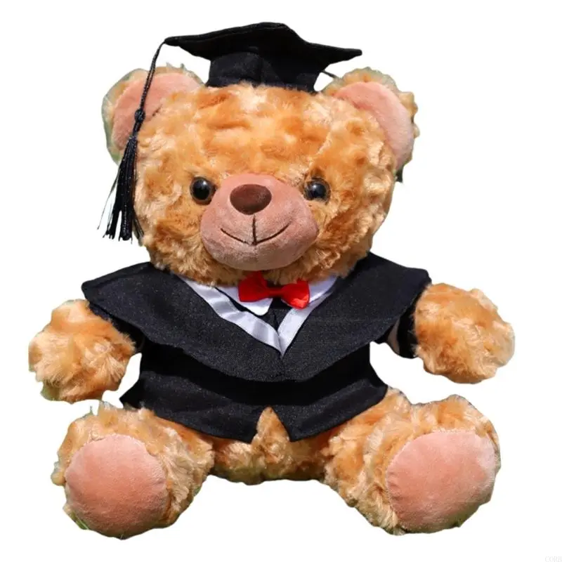 CORB Degree Achievement Plush Bear With Removable Hat Graduation Souvenir Bear Gift For Students Teacher