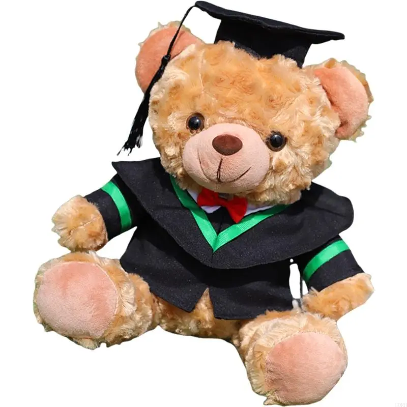 CORB Degree Achievement Plush Bear With Removable Hat Graduation Souvenir Bear Gift For Students Teacher