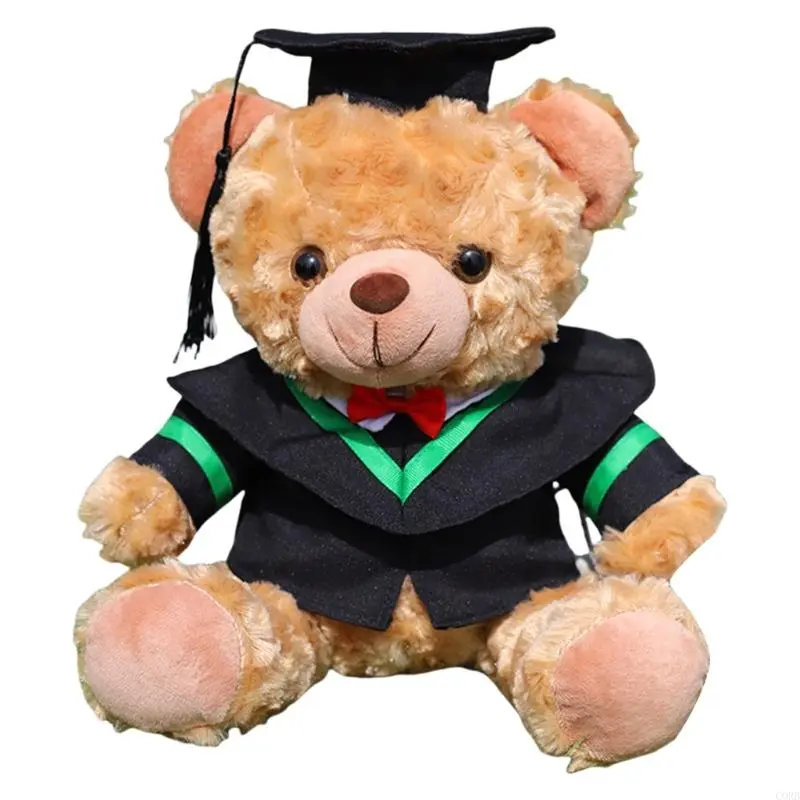 CORB Degree Achievement Plush Bear With Removable Hat Graduation Souvenir Bear Gift For Students Teacher