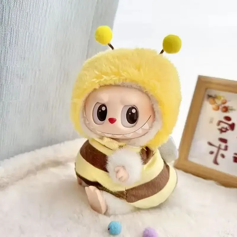 For 15-17cm Labubu Pendant Sitting Baby Shark Bee Dinosaur Cute Dolls Accessories Cute Decoration Little Clothes Outfit