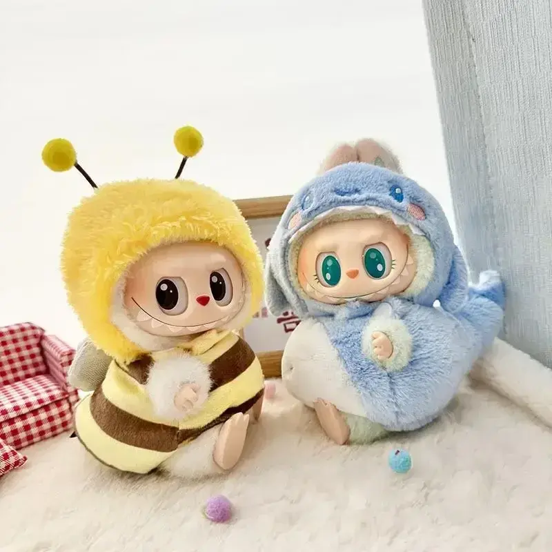 For 15-17cm Labubu Pendant Sitting Baby Shark Bee Dinosaur Cute Dolls Accessories Cute Decoration Little Clothes Outfit