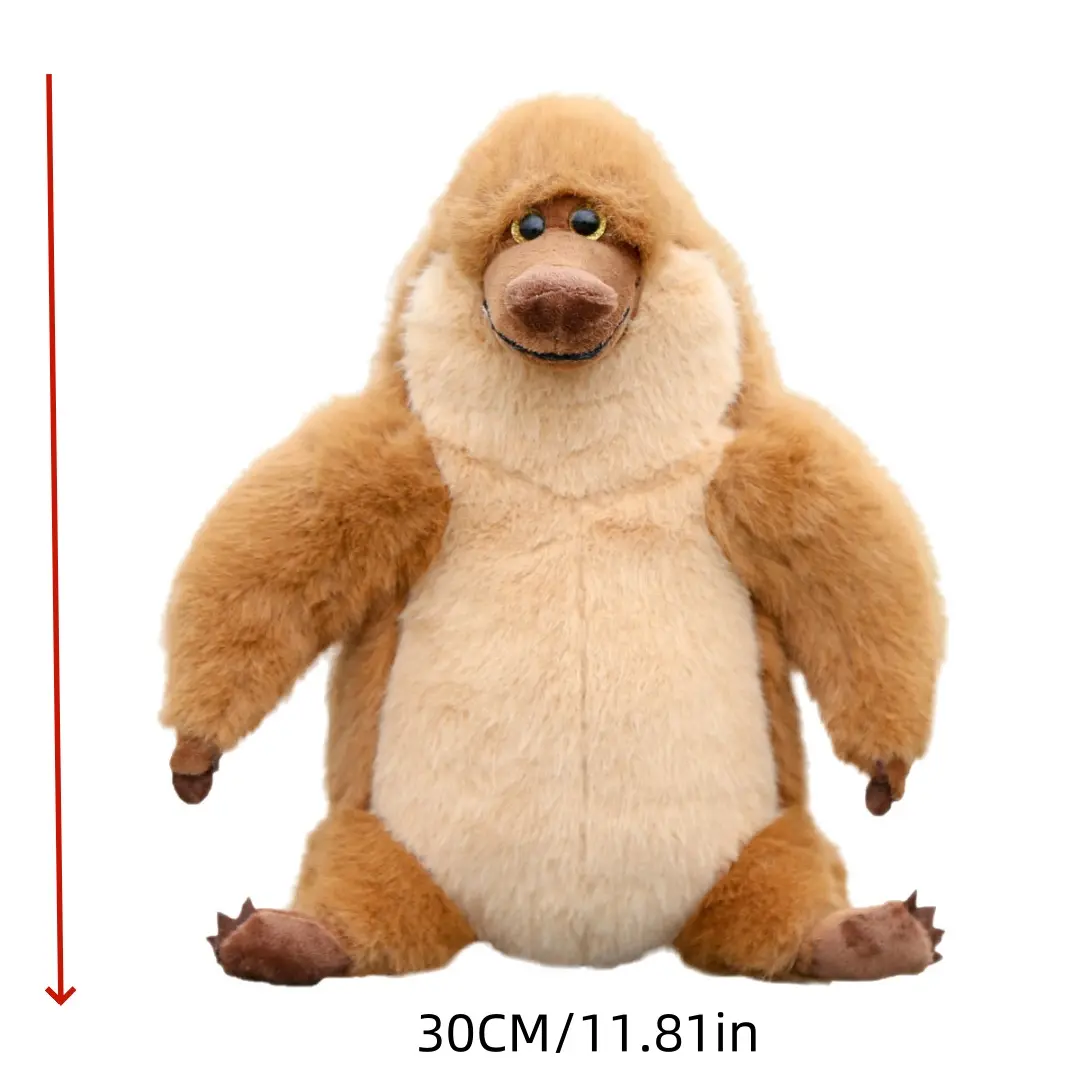 1pc 30cm/11.81in Proboscis Monkey Plush Doll Kids Gift Sleeping Pillow Rag Doll Little Monkey Doll Kindergarten Gift