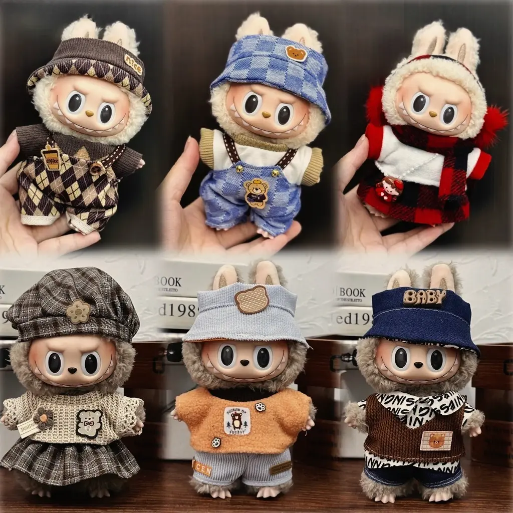 Ropa Labubu Clothes 17cm Doll Capybara Cosplay Suit For Labubu V1 V2 V3 Outfit Fashionable Accessories