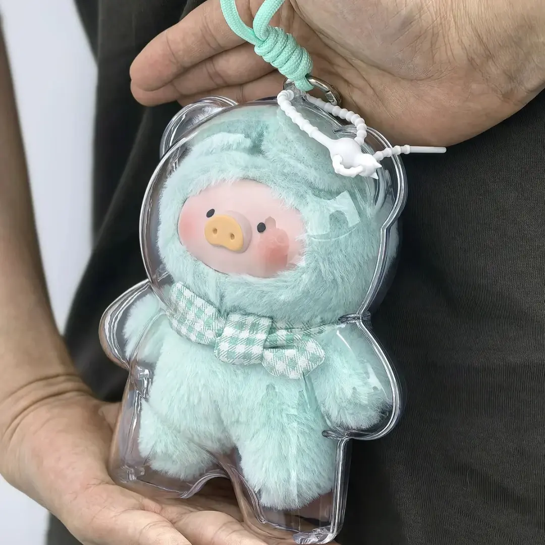 LULU Pig Vinyl Plush Doll Dedicated Transparent Acrylic Storage Dust and Dirt Protection Case