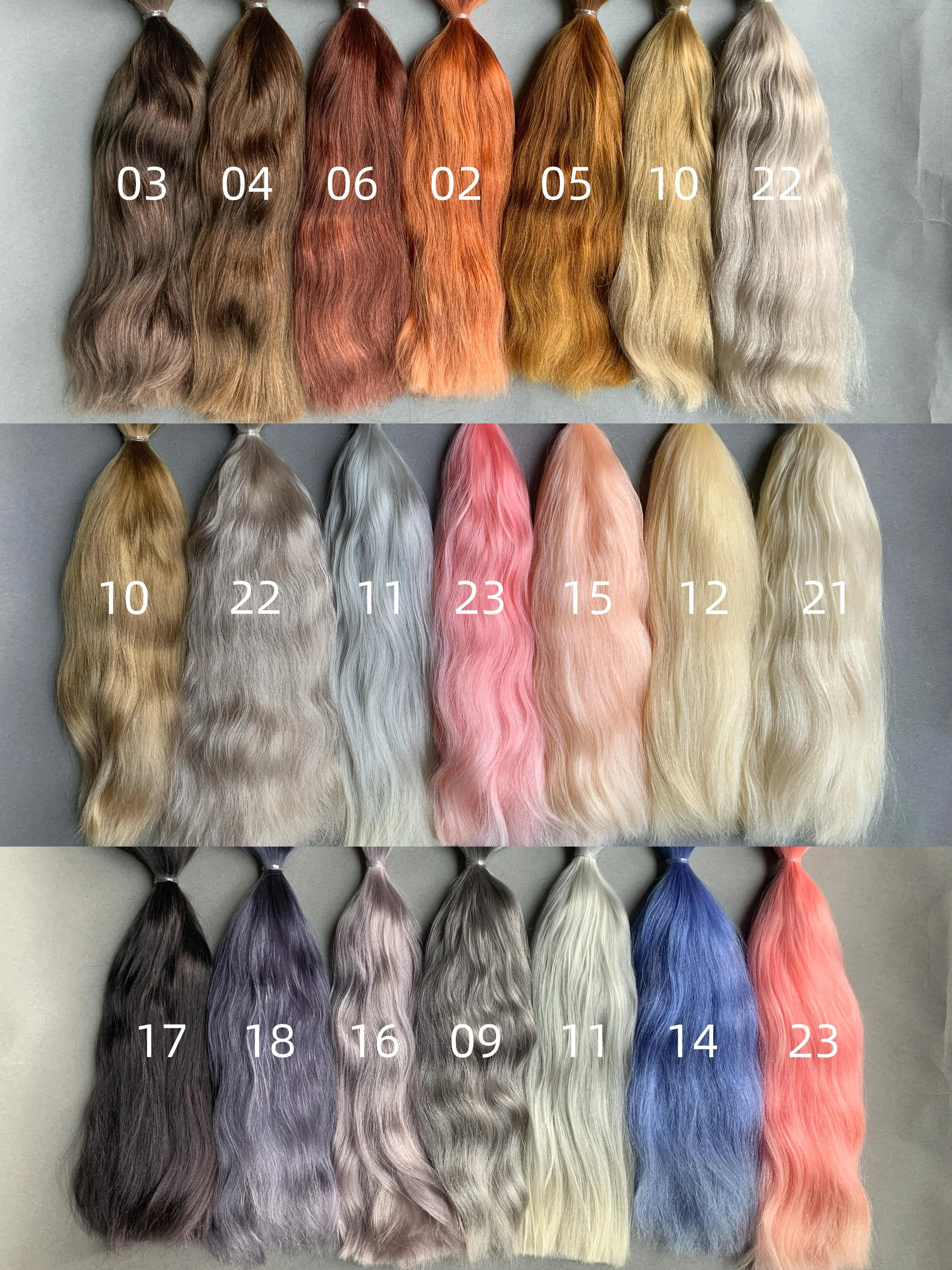 witdiy/23-26cm/mohair doll hair/organic hair/mohair hair bundles/Schengen hair/reborn doll wig/Blythe hair/mohair wig
