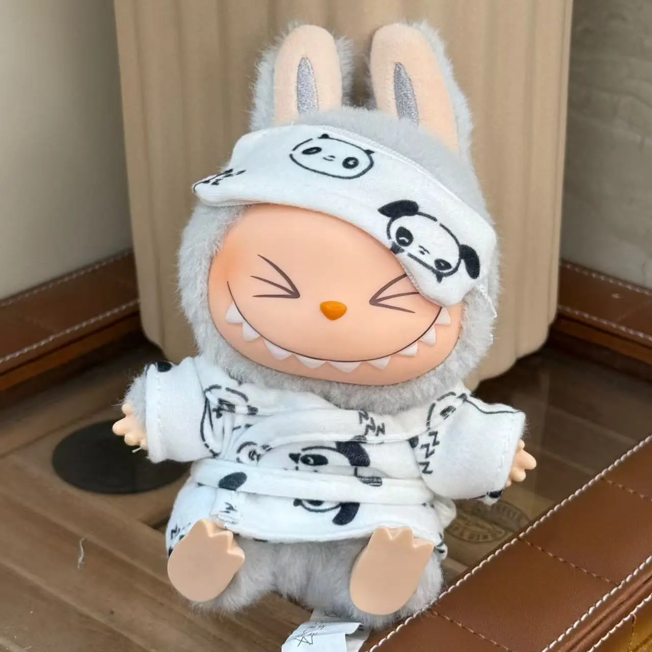 Labubu 3.0 Bathrobe Sleeping Robe Doll Clothes Casual Shower Set for 15/17cm Doll