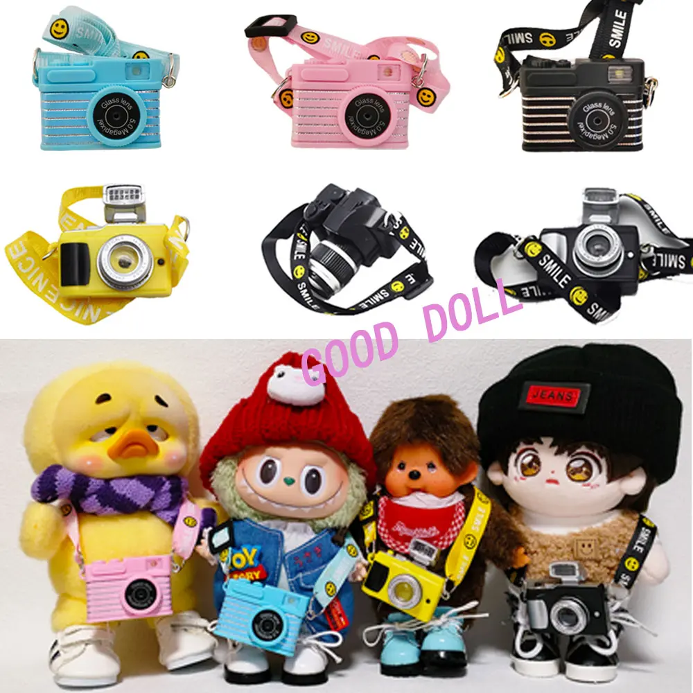 Doll Camera  can flash,for Labubu Macaron Liila Lucky Cat  Labubu V2  & Bao-ao &UpsetDuck Upset Duck & 15-20cm Cotton Doll & Bly