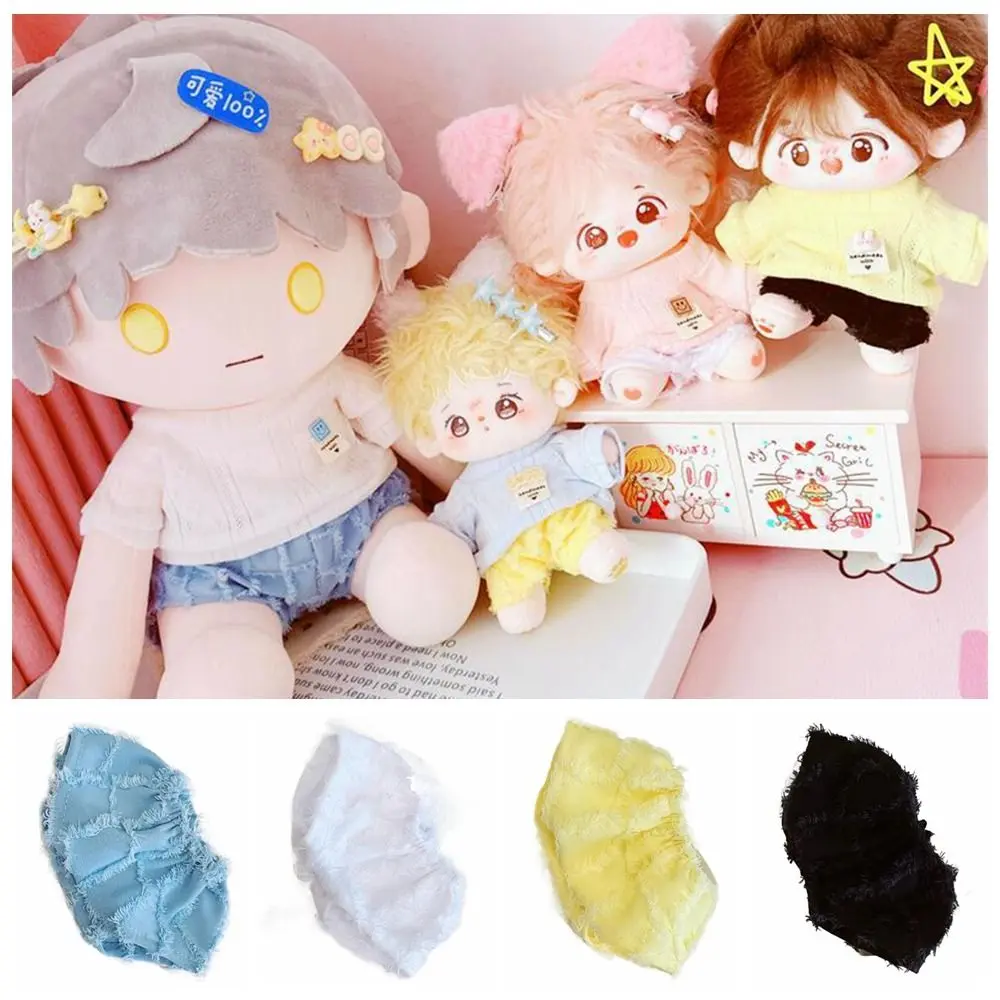 10/20CM Multicolor Mini Shorts Change Dressing Game Playing House Miniature Plush Trousers Doll Fluff Pants Cosplay