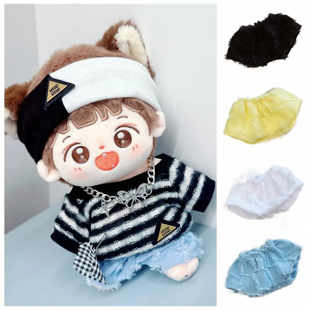 10/20CM Multicolor Mini Shorts Change Dressing Game Playing House Miniature Plush Trousers Doll Fluff Pants Cosplay