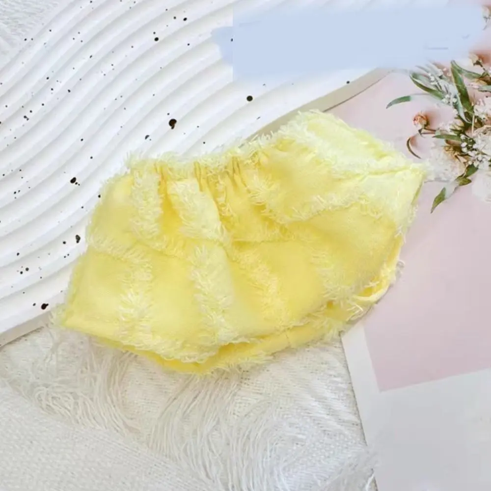 10/20CM Multicolor Mini Shorts Change Dressing Game Playing House Miniature Plush Trousers Doll Fluff Pants Cosplay