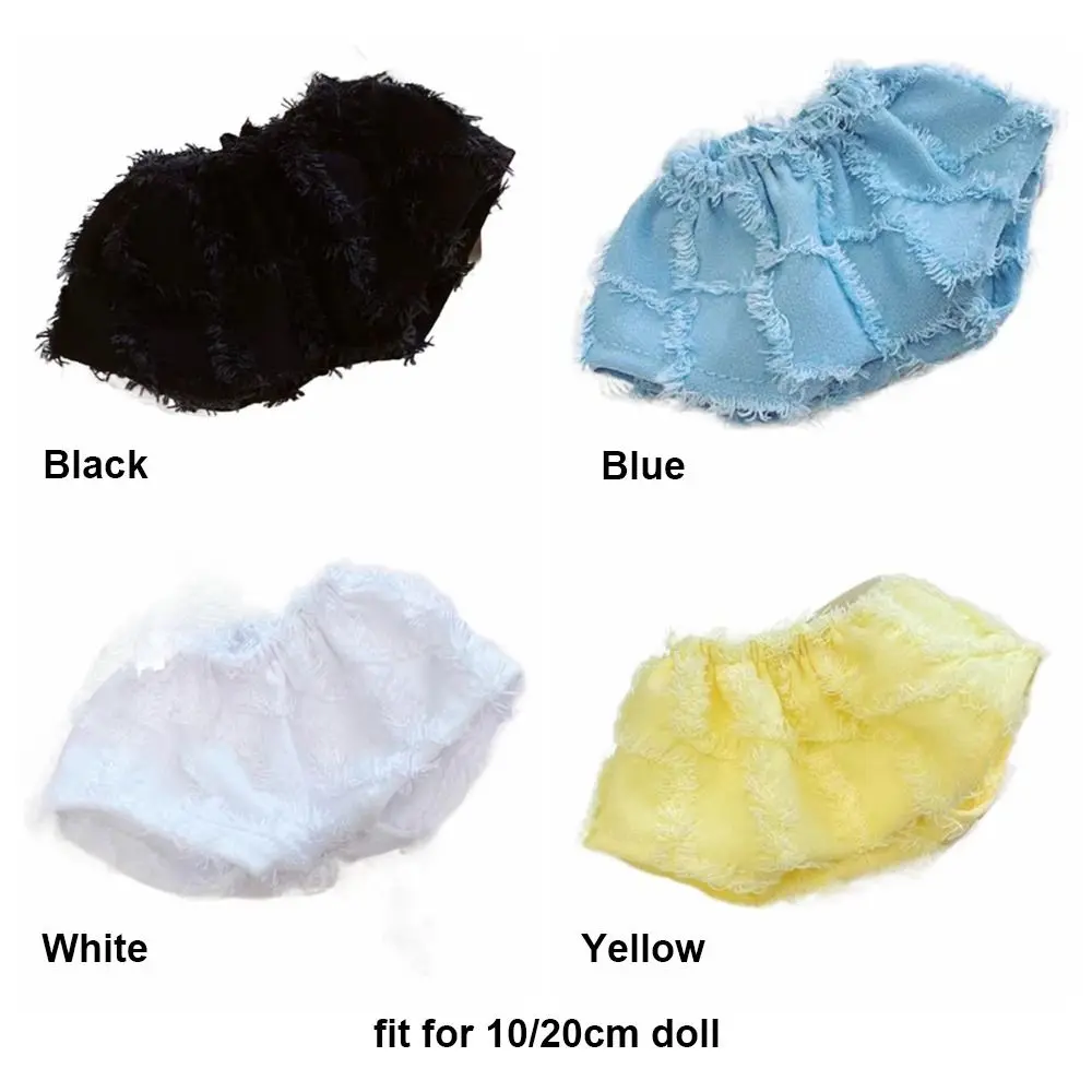 10/20CM Multicolor Mini Shorts Change Dressing Game Playing House Miniature Plush Trousers Doll Fluff Pants Cosplay