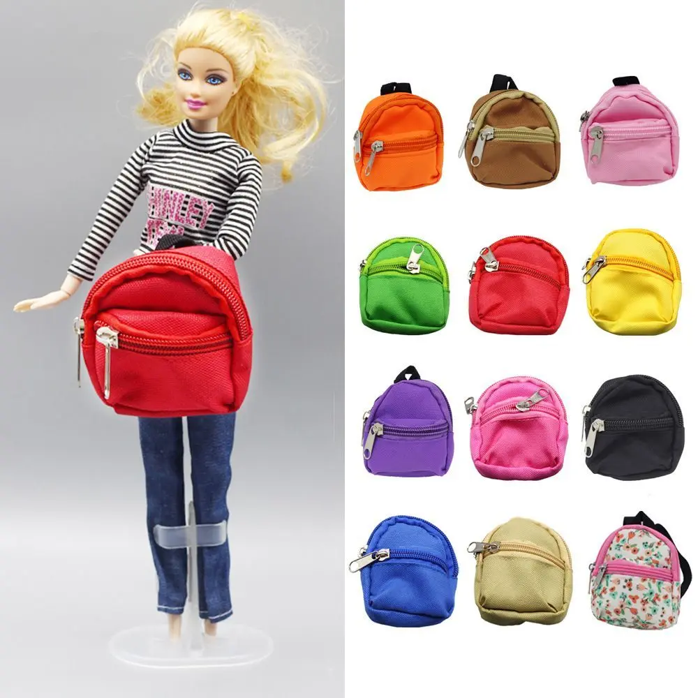 Christmas Gifts With Zipper Rucksack Kids Gifts Mini Backpack Doll Backpack Doll Bag BJD Doll Schoolbag Miniature Doll Bag