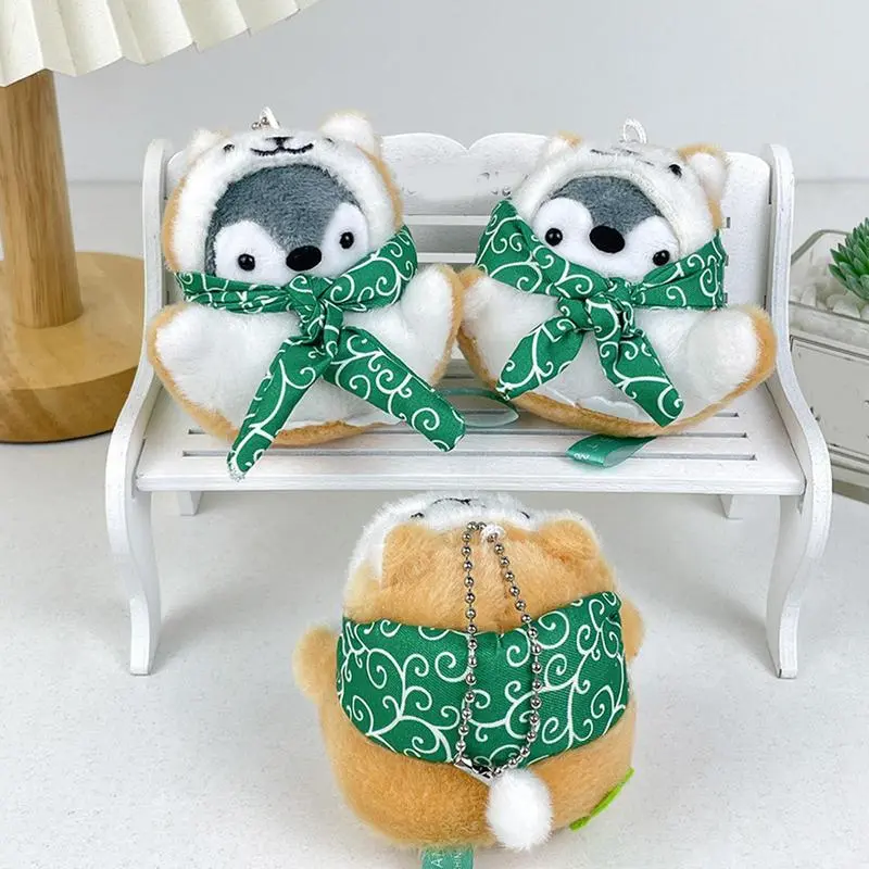 Plush Penguin Pendant Bag Pendant Stuffed Animal Keychain Charm Party Favor Portable Comfortable Backpack Charm Accessories for